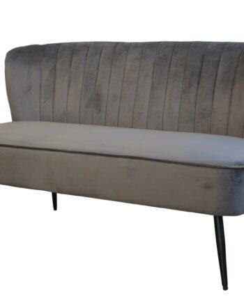 Elegant Marat Sofa i Kulfarvet Velour – Tidløs Elegance