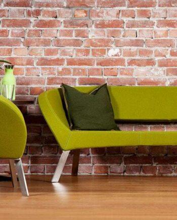 Elegant Grøn Lyon Sofa – Stilfuld Indretning til Stuen