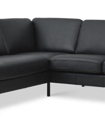 Elegant Sort Sofa med Venstre Chaiselong – Fantastisk Tilbud!