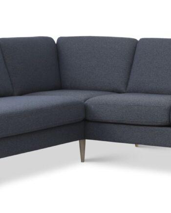 Elegant Blå Sofa med Chaiselong – Stilfuld Stuekomfort
