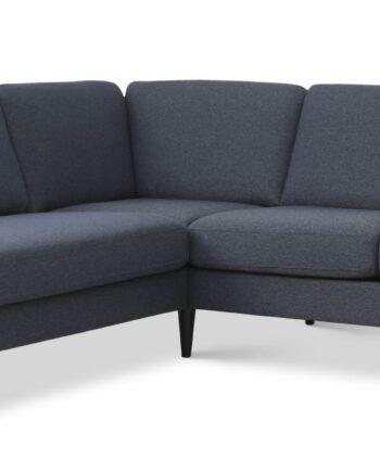 Elegant Navy Sofa med Chaiselong – Fantastisk Tilbud!