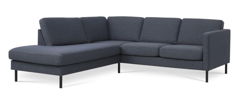 Elegant Navy Sofa med Venstre Chaiselong – Stilfuld Komfort
