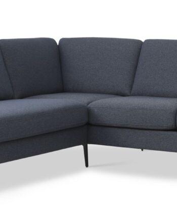 Elegant Blå Sofa med Chaiselong – Fantastisk Tilbud!