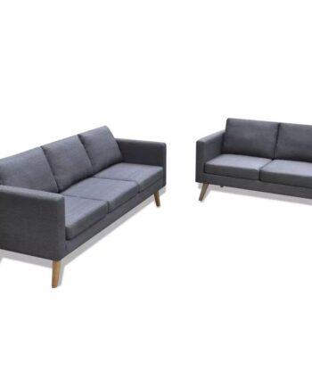 Stilfuldt gråt sofasæt – Fantastisk tilbud til Black Friday!