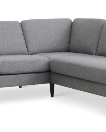 Elegant Lille Sofa med Højre Chaiselong – Lys Granitgrå