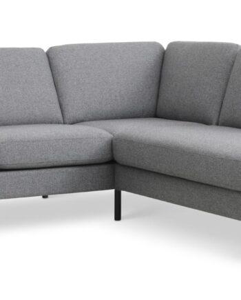 Elegant Granitgrå Sofa med Højre Chaiselong til Stuen