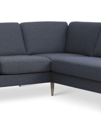 Elegant Blå Sofa med Højre Chaiselong – Fantastisk Tilbud!