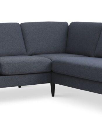Elegant Navy Sofa med Chaiselong – Perfekt til Stuen