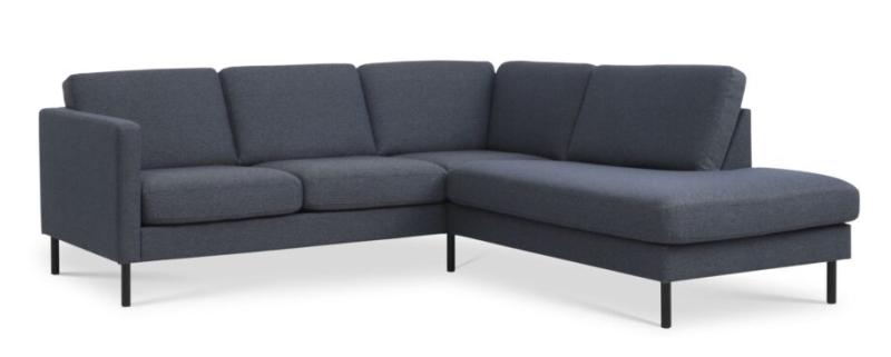 Elegant Navy Sofa med Højre Chaiselong – Fantastisk Tilbud!