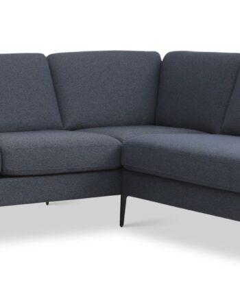 Elegant Blå Sofa med Højre Chaiselong til Stuen