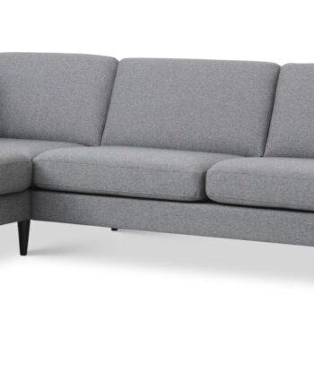 Komfortabel Sort Ask Sofa med Venstre Chaiselong – Udsalg!