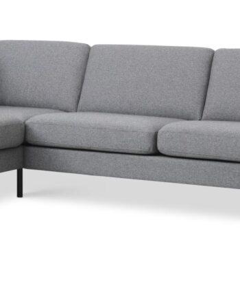 Stilfuld Sort Sofa med Chaiselong – Lexpo Living