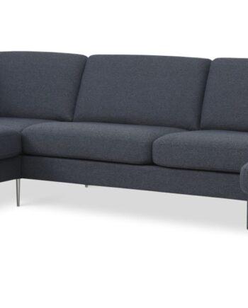 Komfortabel Blå Sofa med Chaiselong – Tilbud på Black Friday