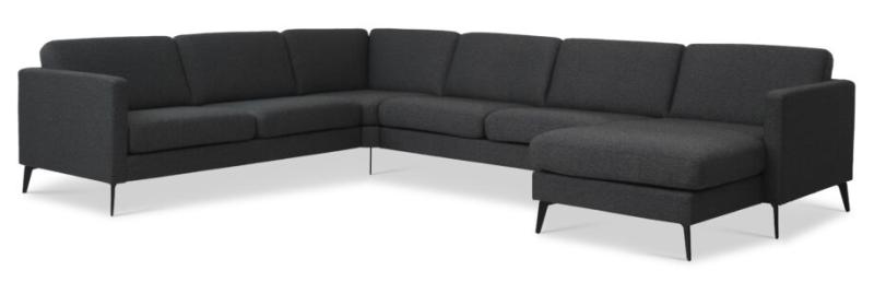 Komfortabel Antracitgrå Sofa med Eiffel Ben – Udsalg!