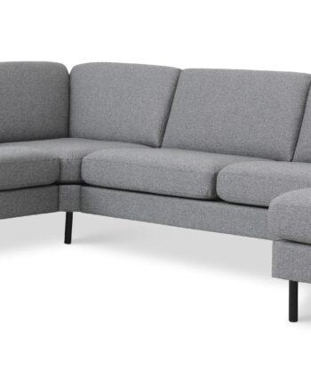 Komfortabel Sofa i Sort Ask og Lys Granitgrå – Udsalg!