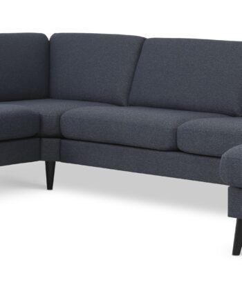 Komfortabel Navy Blå Sofa med Løse Puder – Fantastisk Tilbud!