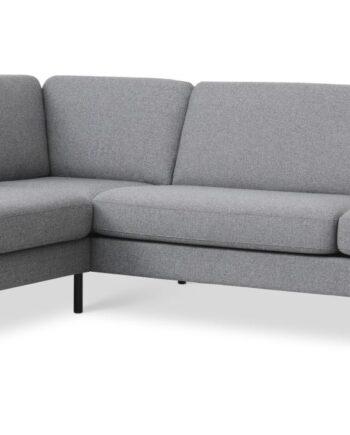 Stor granitgrå sofa med venstre chaiselong – Udsalg!