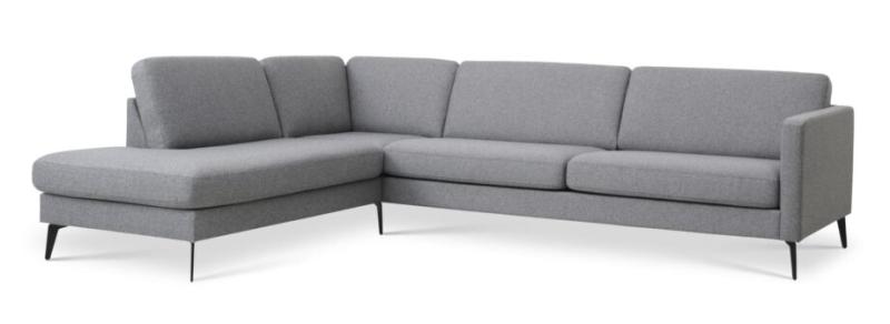 Elegant Grå Sofa med Chaiselong – Stilmøbeltilbud!