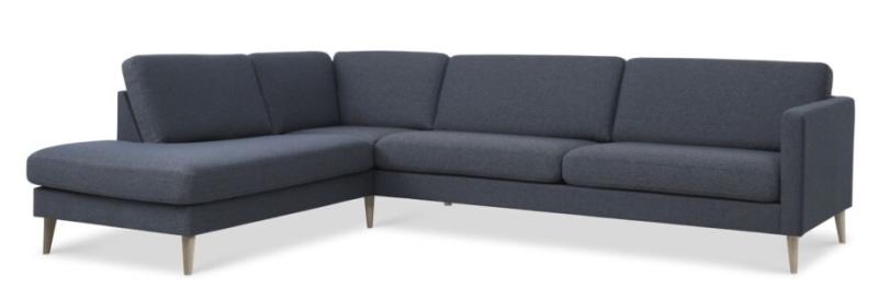 Stor Blå Sofa med Venstre Chaiselong – Lexpo Living Tilbud!