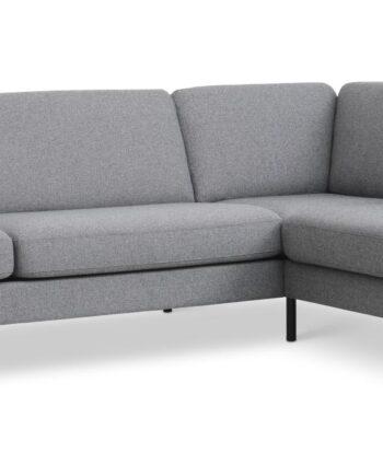 Stilfuldt granitgrå sofa sæt med chaiselong fra Lexpo Living