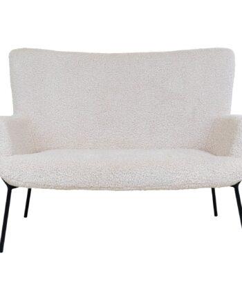 Elegant Hvid Glasgow Sofa med Kunstig Lammeskind – Udsalg!