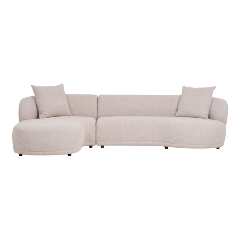 Natur Kingston Lounge Sofa - Venstrevendt med Puder