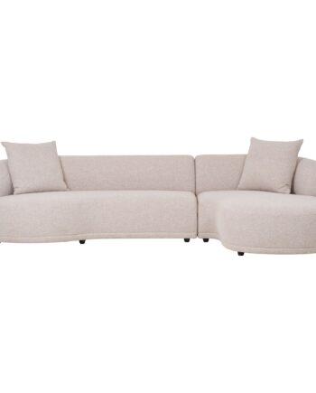 Stilfuld højrevendt sofa med puder – fantastisk tilbud!