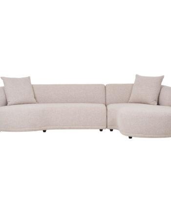 Elegant højrevendt sofa med puder – stilfuld komfort!