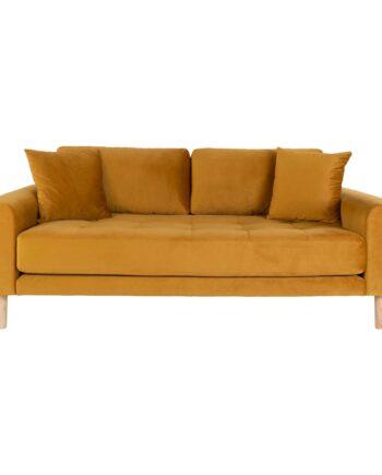 Stilfuld Sennepsgul Sofa til Stuen – Komfort og Elegance!