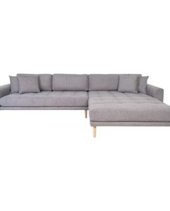 Lysegrå Højrevendt Lido Lounge Sofa - Komfort og Stil