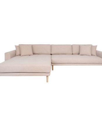 Sandfarvet Venstrevendt Lido Lounge Sofa - Stil og Komfort