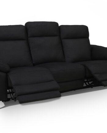 Elegant Sort Selma Sofa med Elevation – Komfort til Stuen