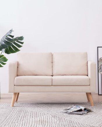 Elegant cremefarvet sofa - stilfuld til dit hjem!