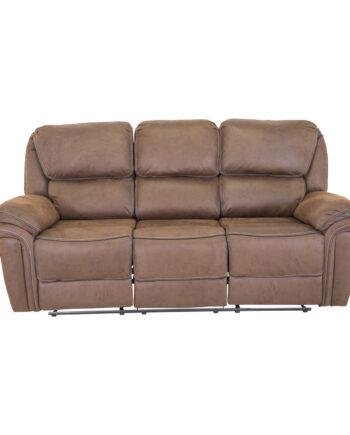 Brun Saranda Recliner Sofa – Elegant Komfort til Stuen!