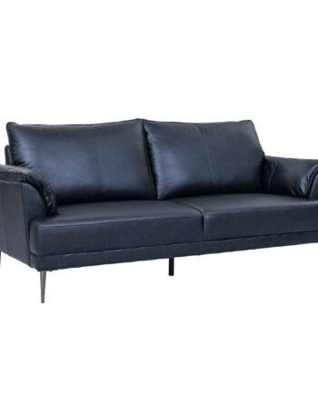 Elegant Sort Jazz Sofa i Okselæder til 2 – Black Friday Tilbud!