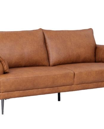 Elegant Jazz Sofa i Brun Okselæder til 2 – Udsalg!