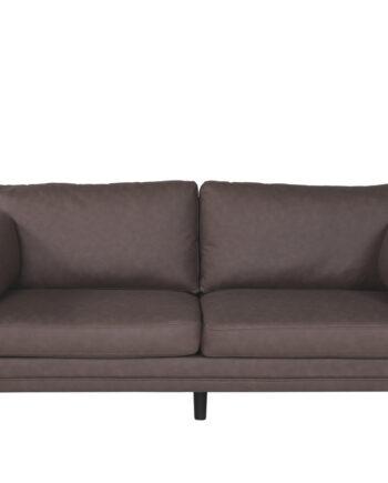 Elegant Brun Mikrofiber Sofa – Nordisk Stil til Stuen
