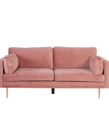 Elegant 3-personers sofa i rosa – Stilfuld til hjemmet