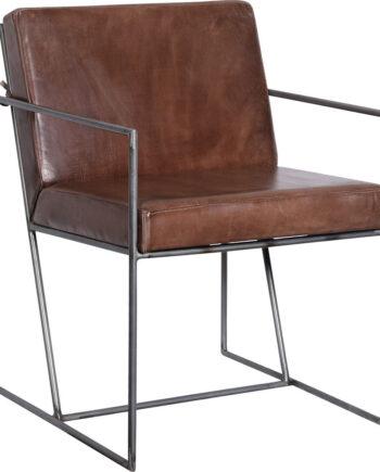 Moore Minimalistisk Læder Loungestol – Elegant Tilbud