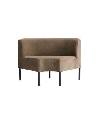 Elegant Hjørnesofa i Sand – Stilfuldt Indretningstilbud