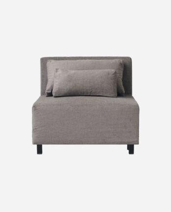 Elegant Grå Hazel Night Sofa Midtersektion – Stilfuldt Hjemmetilbud