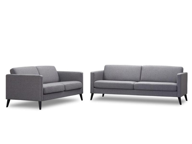 Elegant lys grå Golf Sofa til 5 personer - Stilfuld indretning!