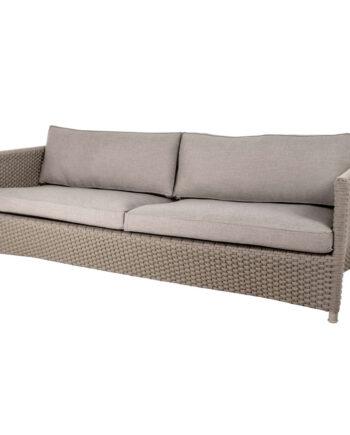 Diamant 3-personers Udendørs Sofa i Taupe – Fantastisk Udsalg!