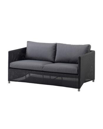 Cane-line Diamond Udesofa – Elegant 3-personers i Grafit