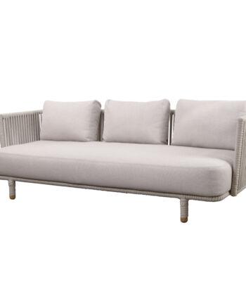Elegant udendørs sofa til 3 - Moments fra Cane-line