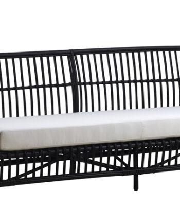 Elegant 3-personers Sofa i Sort – Tidløst Design fra Sika