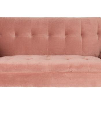 Dutchbone Kate Pers Sofa i Lyserød Fløjl – Black Friday Tilbud!