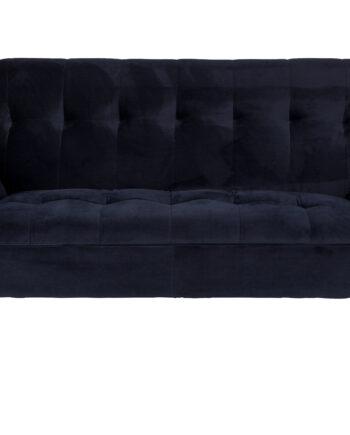 Sort Dutchbone Kate Pers Sofa i Dyb Blå Fløjl – Udsalg!