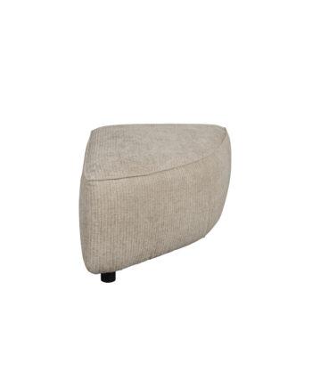 Beige Zuiver Hunter Fløjl Puff – Elegant Modulsofaelement