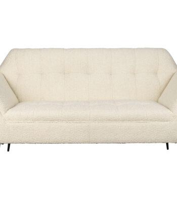 Beige Boucl Sofa fra Dutchbone Kate – Elegant Art Deco Stil